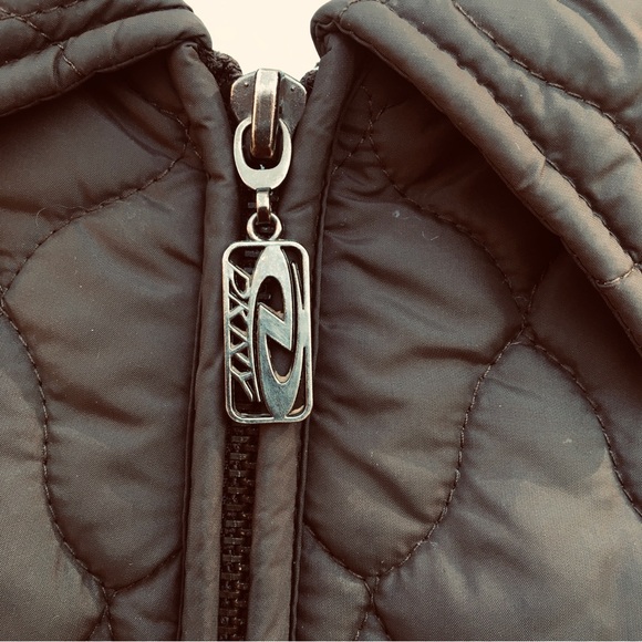 DKNY Active Women’s Brown Quilted Full Zip Coat/Jacket. Size M - Picture 10 of 12